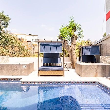 Loft Arte Y Diseno Alberca Climatizada, Amenidades Y Lujo, Terraza Privada Con Asador De Carbon, Cuernavaca Somos Los Unicos Que Te Ofrecemos Para Tu Uso Personal Y Exclusivo 2 Jacuzzis Con Agua Caliente Y Sistema De Hidromasaje Tipo Spa Extérieur photo